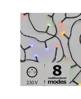 Vianočné dekorácie  LED RGB Vonkajšia vianočná reťaz 96xLED/8 funkcií 15m IP44 