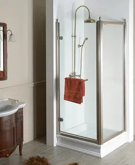 Sprchové dvere GELCO - ANTIQUE obdĺžniková sprchová zástena 900x800 mm, L varianta GQ1290LCGQ5680C