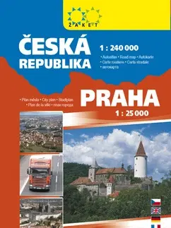 Slovensko a Česká republika Autoatlas ČR + Praha A5