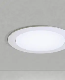 Vysokonapäťové zapustené svietidlá 230 V Fumagalli LED downlight Teresa 160, GX53, CCT, 7 W, biela