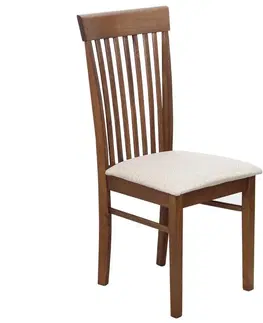Jedálenské stoličky KONDELA Astro New jedálenská stolička orech / svetlohnedá