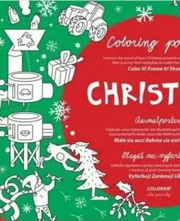 Maľovanky pre dospelých Christmas Factory Plagát - Omaľovánka - Tero Abaffy