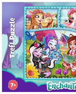 Hračky puzzle TREFL - Puzzle 200 Amazing Enchantimals world / Mattel Enchantimals