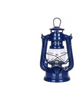 Záhradné lampy Brilagi Brilagi - Petrolejová lampa LANTERN 19 cm tmavomodrá 