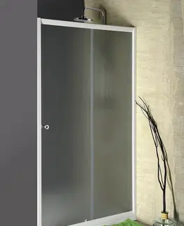 Sprchovacie kúty AQUALINE - AMADEO posuvné sprchové dvere 1100 mm, sklo Brick BTS110