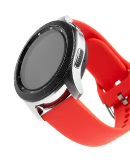 Príslušenstvo k wearables FIXED Silikónový remienok s Quick Release so šírkou 22 mm pre smartwatch, červený FIXSST-22MM-RD