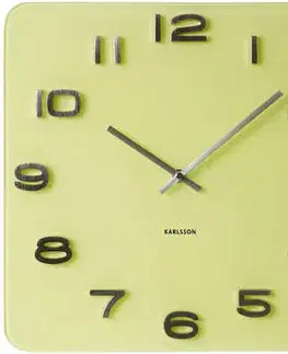 Hodiny Nástenné hodiny Karlsson KA5488YE Vintage yellow 35cm