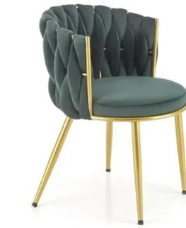 Čalúnené stoličky Stolička W140 c.zelená