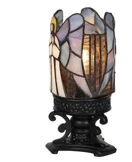 Stolové lampy Clayre&Eef Stolová lampa 5LL-6052, Tiffany dizajn