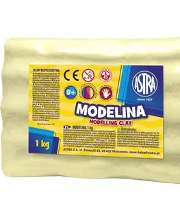 Hračky ASTRA - Modelovacia hmota do rúry MODELINA 1kg Citrónová, 304118005