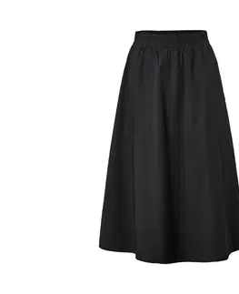 Skirts Popelínová sukňa, čierna