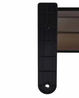 Vchodové prístrešky Strieška nad dvere 120 x 100 cm polykarbonát Dekorhome Čierna / priehľadná