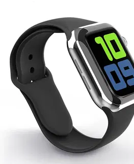 Príslušenstvo k wearables Swissten silikónový remienok pre Apple Watch 38-40, čierny