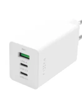 Nabíjačky pre mobilné telefóny FIXED Travel Charge with 2 x USB-C/USB, PD, 65W, biela - OPENBOX (Rozbalený tovar s plnou zárukou) FIXCG65-2CU-WH