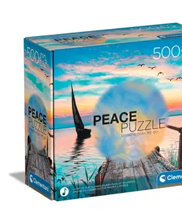 Hračky puzzle CLEMENTONI - Puzzle 500 dielikov Peace - Peaceful Wind