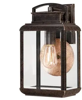 Vonkajšie nástenné svietidlá QUOIZEL Byron – nástenné svietidlo exteriér štýl vintage