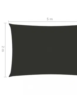 Stínící textilie Tieniaca plachta obdĺžniková 2 x 5 m oxfordská látka Dekorhome Hnedá