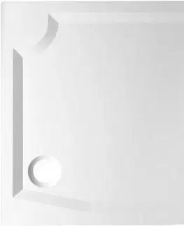 Vane GELCO - RIVA sprchová vanička z liateho mramoru, štvrťkruh 120x90 cm, ľavý GR12090L