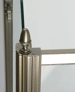 Sprchové dvere GELCO - ANTIQUE obdĺžniková sprchová zástena 900x800 mm, R varianta GQ1390RCGQ5680C