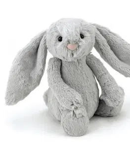Plyšové a textilné zvieratká JELLYCAT Bashful Silver zajačik plyšová hračka JELLYCAT