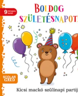 Leporelá, krabičky, puzzle knihy Boldog születésnapot! - Kicsi mackó szülinapi partija - Daniela Gamba