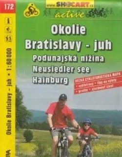 Voda, lyže, cyklo Okolie Bratislavy-juh cyklomapa 172
