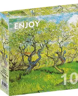 1000 dielikov Enjoy Puzzle Vincent Van Gogh: Orchard in Blossom 1000 Enjoy