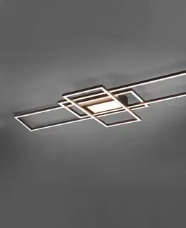Stropné svietidlá Trio Lighting Stropné LED Irvine 3 000 – 6 500 K, antracit