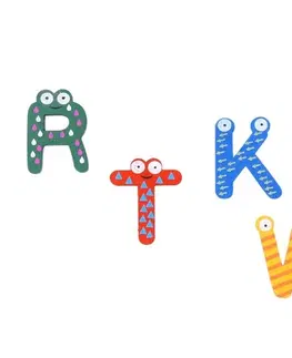 Kreatívne a výtvarné hračky WIKY - Magnetky drevená abeceda 26ks