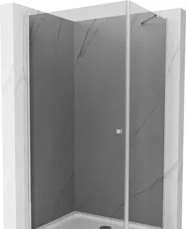 Vane MEXEN/S - Pretória sprchovací kút 100x70 cm, grafit, chróm + sprchová vanička vrátane sifónu 852-100-070-01-40-4010