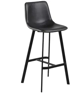 Plastové stoličky Barová stolička black