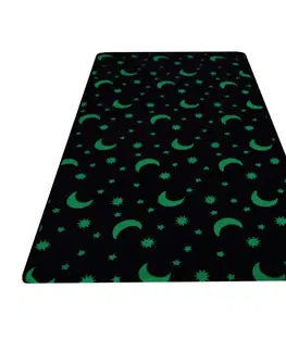 Koberce a koberčeky TEMPO-KONDELA GLOVIS TYP 1, svietiaci koberec, sivá/vzor, 120x160cm