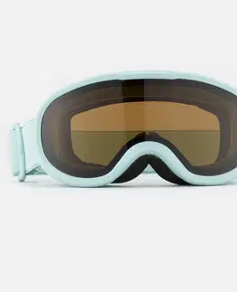 okuliare Detské okuliare na lyžovanie a sánkovanie tyrkysové
