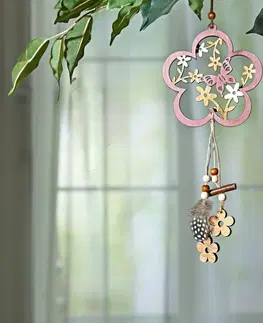 Drobné dekorácie a doplnky Závesná dekorácia "Kvetina s motýľom"