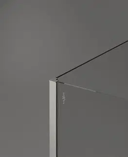 Sprchové dvere MEXEN/S - Kyoto Sprchová zástena WALK-IN 110 x 100 x 40 cm, transparent, nikel kefovaná 800-110-100-221-97-00-040