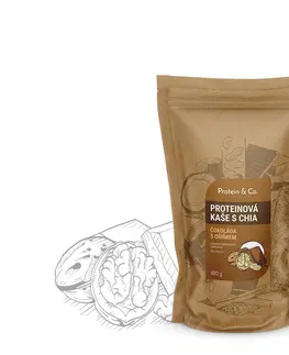 Zdravé potraviny Protein&Co Proteínová kaša s chia 480 g PRÍCHUŤ: Arašidy s karamelom