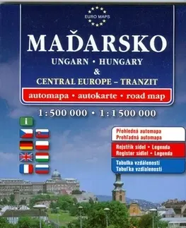 Do auta Maďarsko a Střední Evropa tranzit 1:500 000, 1:1 650 000 - Kolektív autorov