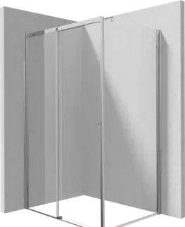 Sprchovacie kúty DEANTE/S - Sprchovací kút posuvné dvere 140 pevná stena 140 KTS_034P+KTSP014P+KTS_0P1X KERRIA/0285