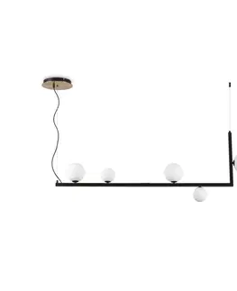 Závesné svietidlá Ideallux Idea Lux LED závesná lampa Birds 5flg čierna
