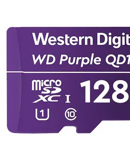 Pamäťové karty WD 128 GB Purple microSDXC card Class10 U1