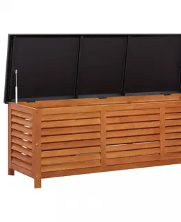 Záhradné úložné boxy Záhradný úložný box 150x50x55 cm eukalyptus Dekorhome