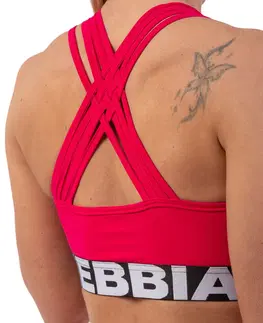 Dámske spodky Športová podprsenka Nebbia Cross Back 410 Pink - M