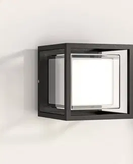 Vonkajšie nástenné svietidlá Smartwares Vonkajšie nástenné svietidlo LED Cubic, hliník, tvar kocky