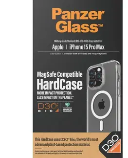 Puzdrá na mobilné telefóny Puzdro PanzerGlass HardCase D3O s MagSafe pre Apple iPhone 15 Pro Max 1183