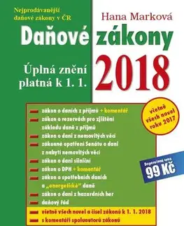 Právo ČR Daňové zákony 2018 - Hana Marková
