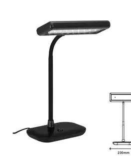 Stolové lampy na písací stôl Briloner LED lampa na písací stôl 7488-015 čierna 6 500K