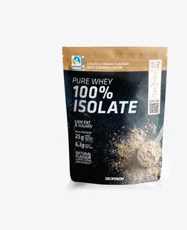 posilňovanie 100 % srvátkový proteínový izolát PURE WHEY s príchuťou cookies a smotana, 900 g