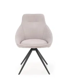 Jedálenské stoličky HALMAR K431 jedálenská stolička svetlosivá / čierna