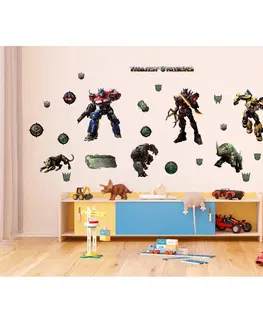 Samolepky na stenu Samolepiaca dekorácia Transformers, 65 x 85 cm