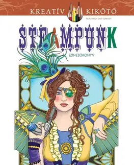 Maľovanky pre dospelých Jane Steampunk - Színezőkönyv - Marty Noble